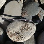 Камень натуральный Булыжник фракция 150-200 мм, цвет серый, от 1 кг