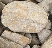Камень натуральный Песчаник Золотая осень фракция 20-40 мм, галтованный, цвет желтый, от 1 кг