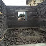 Плитка каменная натуральная Горбуша бордо толщина 15-30 мм, цвет красный, от 1 кв.м