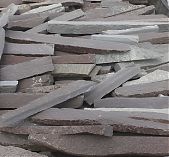 Плитка каменная натуральная Горбуша бордо толщина 15-30 мм, цвет красный, от 1 кв.м