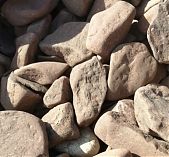 Камень натуральный Крошка галтованная фракция 20-40 мм, цвет красный, от 1 кг 