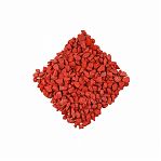 Крошка мраморная, толщина слоя 3 см, декоративная, окрашенная, красная, 10 кг