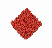 Крошка мраморная, толщина слоя 3 см, декоративная, окрашенная, красная, 10 кг