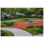 Крошка мраморная, толщина слоя 3 см, декоративная, окрашенная, красная, 10 кг