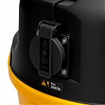 Пылесос строительный Denzel RVC20 28201, для сухой и влажной уборки, 15 л, 1200 Вт