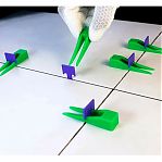 Система выравнивания плитки Decor 339-2050, Клин для зажимов Флажок и Кольцо, 4-14 мм, в упаковке 50 штук