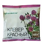 Клевер красный, семена Здоровый сад сидерат для обогащения почвы, оформления газона, клеверного сена, 0.5 кг