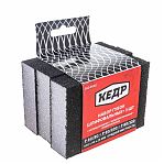 Губка шлифовальная Кедр 062-0002, средняя жесткость P60/80, P60/100, P80/120, размер 25х70х100 мм, в упаковке 3 шт