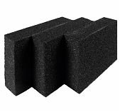 Губка шлифовальная Кедр 062-0002, средняя жесткость P60/80, P60/100, P80/120, размер 25х70х100 мм, в упаковке 3 шт