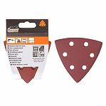 Лист шлифовальный Gepard GP5006-320, перфорированный, размер 93 мм, самоцепляющийся, Р320, в упаковке 5 шт