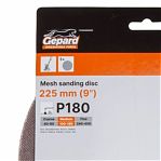 Круг  шлифовальный Gepard GP5021-180, сетка, размер 225 мм, самозацепляемый, Р180, в упаковке 5 шт