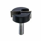 Фреза концевая Росомаха d12 мм,  D40 мм, H16 мм, L40 мм, прямая пазовая, 800714