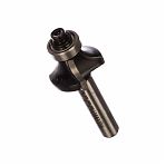 Фреза концевая Росомаха d8 мм, D25 мм, H11 мм, R6 мм, кромочная калевочная с нижним подшипником 801706