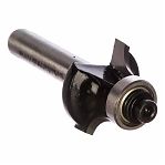 Фреза концевая Росомаха d8 мм, D25 мм, H11 мм, R6 мм, кромочная калевочная с нижним подшипником 801706