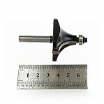 Фреза концевая Росомаха калевочная с нижним подшипником  d8 мм, D50 мм, H25 мм, R18 мм, кромочная 801712