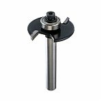 Фреза концевая Росомаха, d8 мм, D33 мм, H3 мм, кромочная с нижним подшипником, 802303