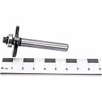 Фреза концевая Росомаха, d8 мм, D33 мм, H5 мм, кромочная с нижним подшипником, 802305