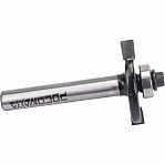 Фреза концевая Росомаха, d8 мм, D33 мм, H5 мм, кромочная с нижним подшипником, 802305