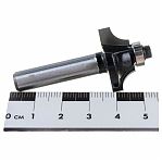 Фреза концевая Росомаха d8 мм, D25 мм, H11 мм, R6 мм, кромочная калевочная с нижним подшипником, 801901 