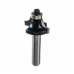 Фреза концевая Росомаха d8 мм, D25 мм, H11 мм, R6 мм, кромочная калевочная с нижним подшипником, 801901 