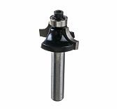 Фреза концевая Росомаха d8 мм, D25 мм, H11 мм, R6 мм, кромочная калевочная с нижним подшипником, 801901 