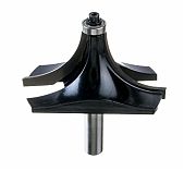 Фреза кромочная Росомаха, d12 мм, D80 мм, H42 мм, R30, калевочная, 801715