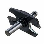 Фреза кромочная Росомаха, d12 мм, D80 мм, H42 мм, R30, калевочная, 801715