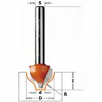 Фреза концевая, CMT, псевдофиленка S12 мм, D25.4, d9.5 мм, пазовая, 965.504.11