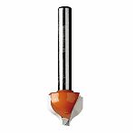 Фреза концевая, CMT, псевдофиленка S12 мм, D25.4, d9.5 мм, пазовая, 965.504.11