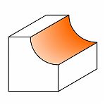 Фреза концевая CMT галтельная R4.75 мм, S8 мм, D22.2х12.7 мм, кромочная с нижним подшипником 937.190.11