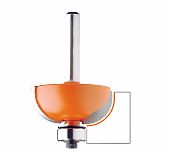 Фреза концевая CMT R6.35 мм, S8 мм, D25.4, l-12.7 мм, галтельная с нижним подшипником, 937.222.11