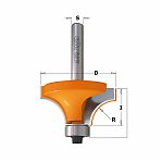Фреза концевая CMT R3.2 мм, S8 D19.1 мм, I-12.7 мм, кромочная с нижним подшипником, 939.190.11