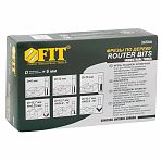 Набор фрез по дереву кромочных FIT 36566, хвостовик 6 мм, 6 штук