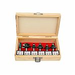 Набор фрез по дереву FIT 36572, деревянный бокс, в упаковке 6 шт