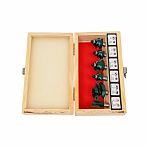 Набор фрез по дереву FIT 36572, деревянный бокс, в упаковке 6 шт