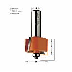 Фреза концевая CMT S8 мм, D31.7 мм, l12.7 мм, четвертная, кромочная 935.317.11