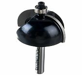 Фреза концевая  Росомаха d8 мм, D42 мм, H20 мм,R16 мм, с нижним подшипником, кромочная калевочная, 801803