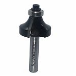 Фреза Росомаха d8 мм, D30 мм, H16 мм, R10 мм, с нижним подшипником, кромочная, 801708