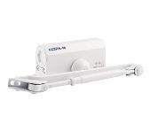 Доводчик дверной НОРА-М 410 F Isparus, с фиксацией, морозостойкий, от 15 до 60 кг, белый