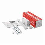 Доводчик дверной НОРА-М 410 F Isparus, с фиксацией, морозостойкий, от 15 до 60 кг, белый