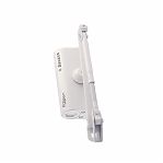 Доводчик дверной НОРА-М 430 F Isparus, с фиксацией, морозостойкий, от 50 до 110 кг, белый