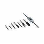 Набор метчиков с ключом Berger BG08TS, 8 предметов, для нарезания внешней и внутренней правой резьбы