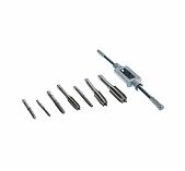 Набор метчиков с ключом Berger BG08TS, 8 предметов, для нарезания внешней и внутренней правой резьбы