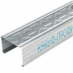 Профиль стоечный Knauf ПС 75/50, сталь, 75х50х3000 мм, оцинкованный, для перегородок и стен