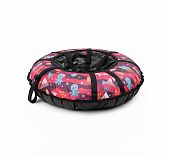 Санки-ватрушка Hubster Люкс Микс, с ручками, мультиколор, диаметр 100 см