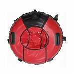 Санки-ватрушка Saimaa Sport Божья коровка, черно-красные, с ручками, диаметр 80 см