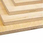 Фанера строительная ФК, сорт 4/4, береза 10х1525x1525 мм, для внутренних работ