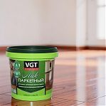 Лак паркетный ВГТ акриловый, для мебели, деревянных дверей, матовый, бесцветный, 0.9 кг