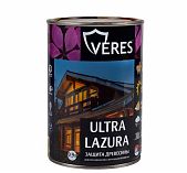 Пропитка декоративная VERES Ультра Лазурь № 30 Старое дерево, защита древесины, шелковисто-глянцевый, 0.9 л