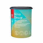 Лак для мебели Tikkurila Kiva Decor ЕР полуматовый, 0.9 л для дерева, для внутренних работ